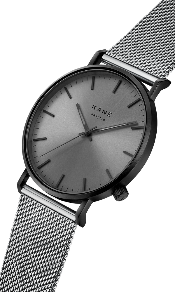 Black Out Silver Mesh