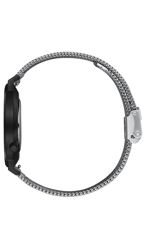 Black Out Silver Mesh