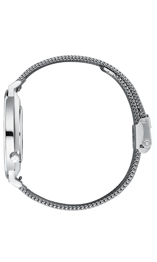 Silver Steel Silver Mesh
